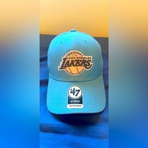 Lakers ‘47 MVP Cap; Adjustable Cotton Candy Blue